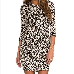 Juicy Couture Leopard Bodycon Dress L